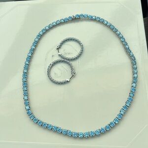Swarovski earrings and necklace set.